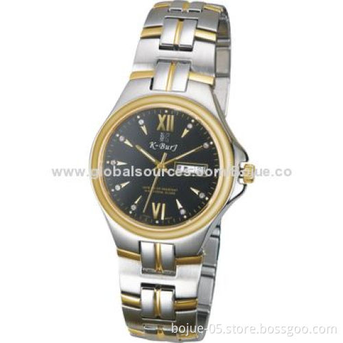 Blue dial stainless steel case and strap couple watchNew
